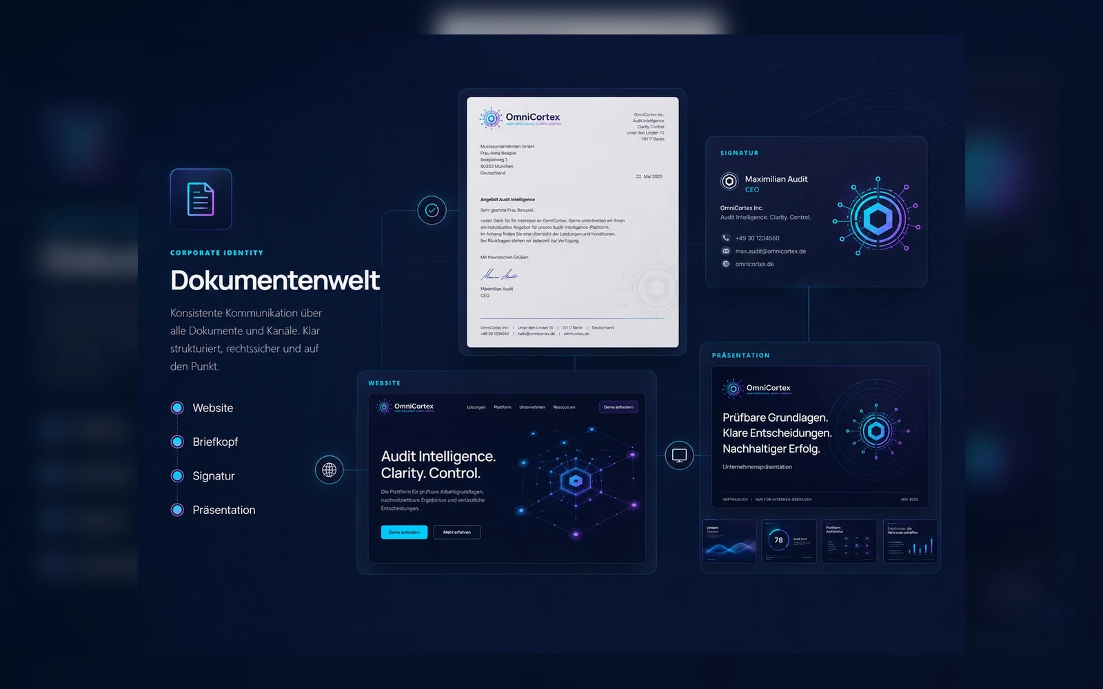 Recht und Transparenz Dokumentenbereich von OmniCortex