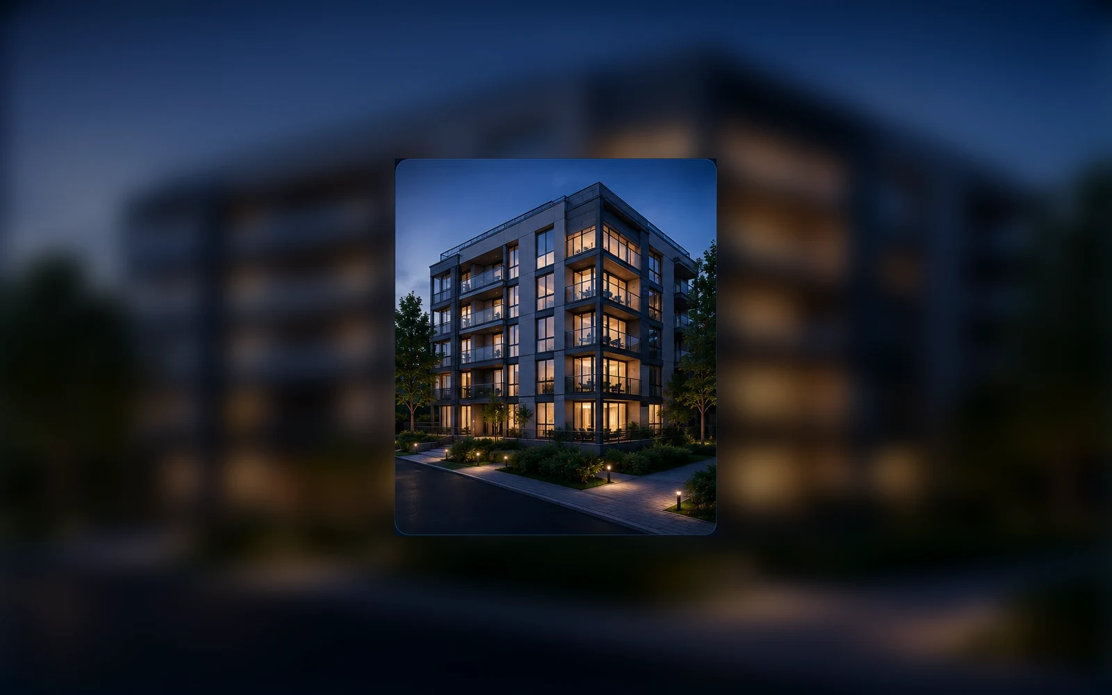 Moderne Wohnanlage als Symbol für strukturierte Immobilienprozesse, Verwaltung und Facility Management