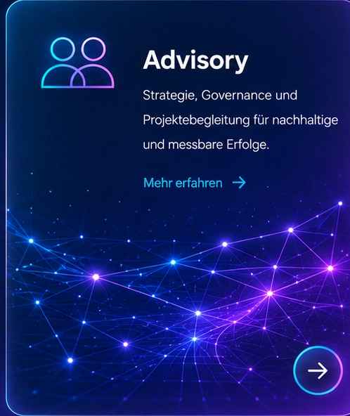Advisory: Governance, Rollen, P0-Risiken, Entscheidungswege und Agentenübergaben kontrolliert aufbauen.